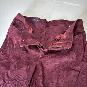 Brooks Brothers Clark Fits 34x30 Corduroy Red Wine Pants Cotton Burgundy Stretch